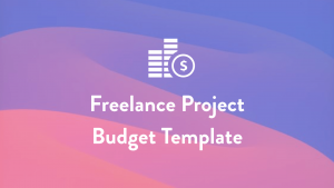 Freelance Project Budget Template Freelance Project Budget Template